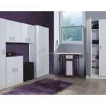 Armario Multiusos Estantes 1 puerta Blanco 180x37x37