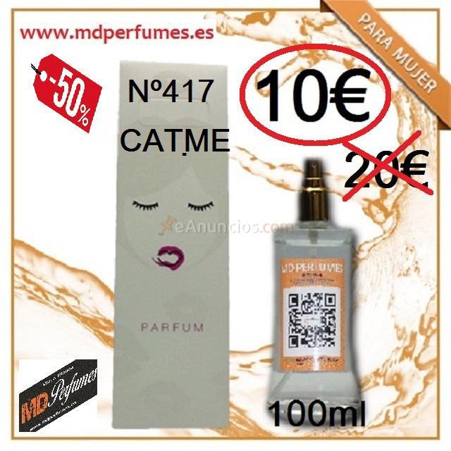 Perfume Mujer n 417 CAT.ME Alta Gama Marca blanca Equi