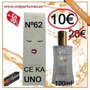 Perfume Equivalente mujer N62 Ce Ka Uno 100ml 10€ marca
