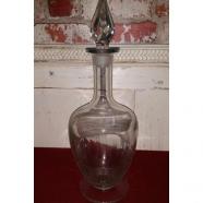 BOTELLA DE CRISTAL PRIMERA MITAD SIGLO XX