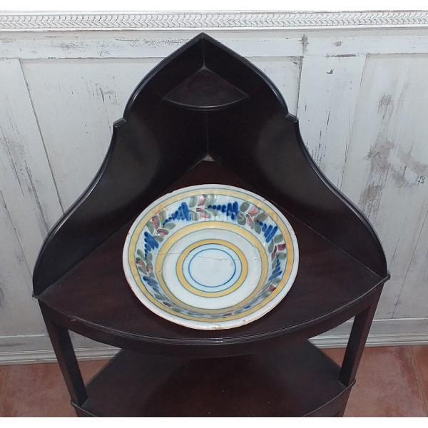 ANTIGUO LAVAMANOS DE MADERA DE CAOBA FINALES SIGLO XIX