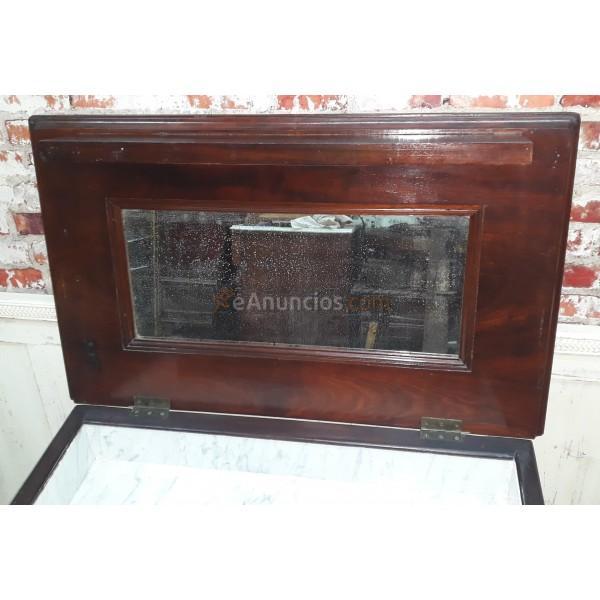 MUEBLE TOCADOR DE PALMA DE CAOBA SIGLO XIX