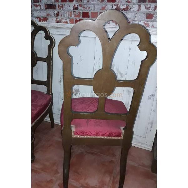 Pareja de sillas de habitación policromadas Siglo XIX