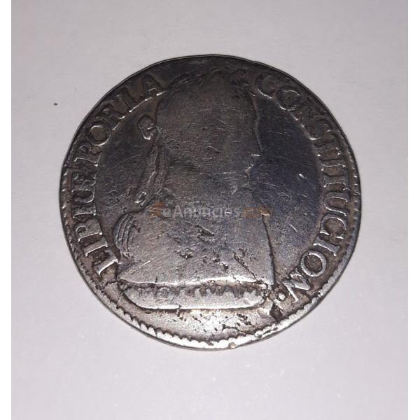 MONEDA DE PLATA 2 SOLES BOLIVIANOS 1830