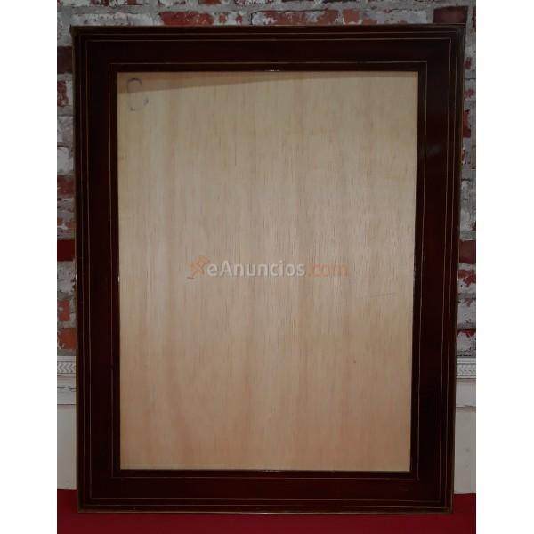 MARCO ISABELINO DE CAOBA  SIGLO XIX