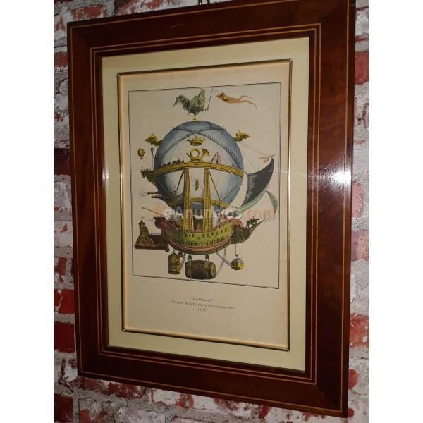 GRABADO Y ACUARELA SIGLO XIX - LA MINERVE