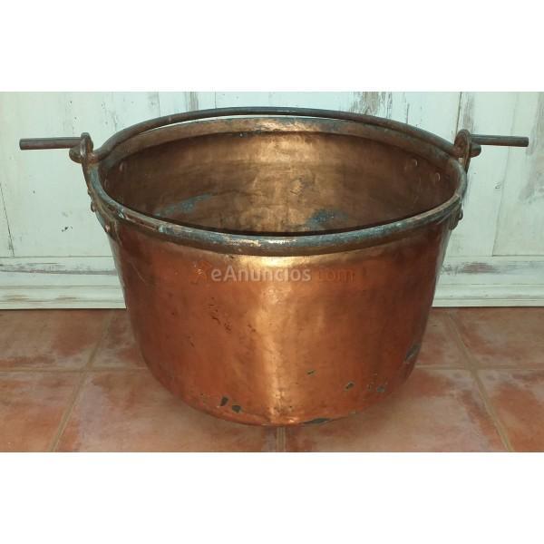 ANTIGUO CALDERO DE COBRE SIGLO XIX
