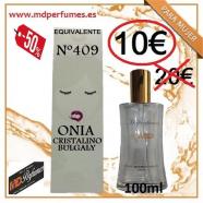 Perfume equivalente mujer n 409  Onia Cristalino Bulgal