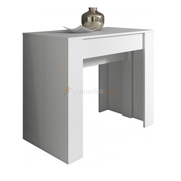Mesa salón Taquillón fuelle blanco