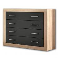 Cómoda Lara 4 cajones cambria-gris