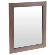 Espejo enmarcación madera 37 x 47 cm marrón