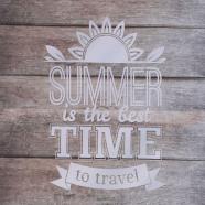 Cuadro madera LED Summer time 40 x 50 cm