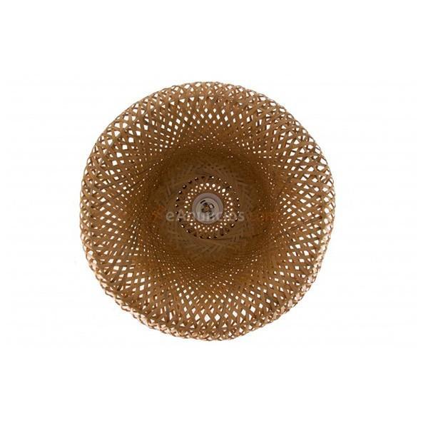 Lámpara colgante bambú trenzado natural 40 cm