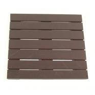 Tarima exterior Cuad madera 70 x 70 cm wengué