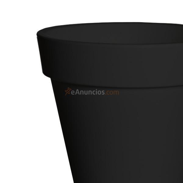 Macetero redondo negro Future Little 35x33 cm