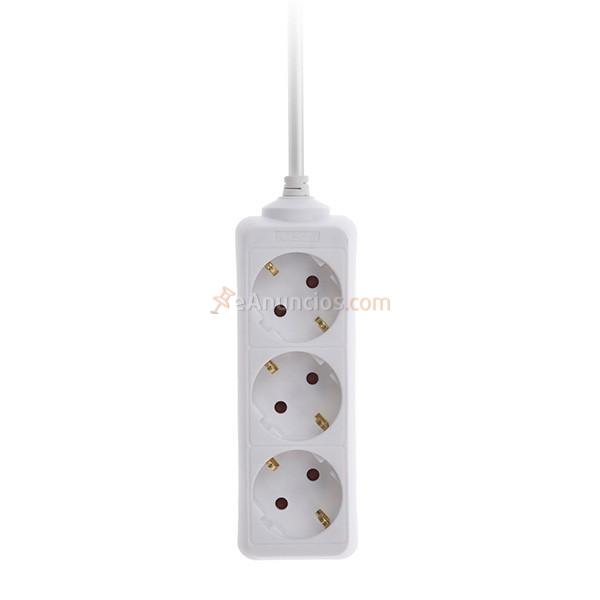 Regleta 3 enchufes FX Control blanco