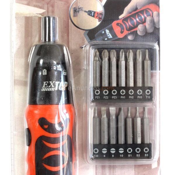 Destornillador Terracota pilas WS-526 cabezal multifunción