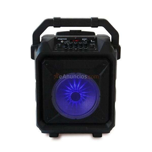 Altavoz Monster Party Lite 45 W LED con bluetooth, radio y micrófono negro