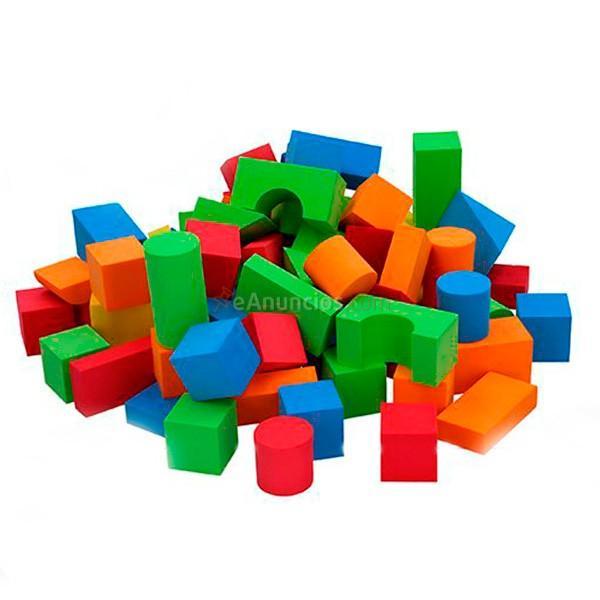 Mochila de bloques CB Toys goma Eva 74 piezas + 3 años