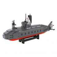 Juego de construcción submarino Army Ausini 502 piezas + 6 años