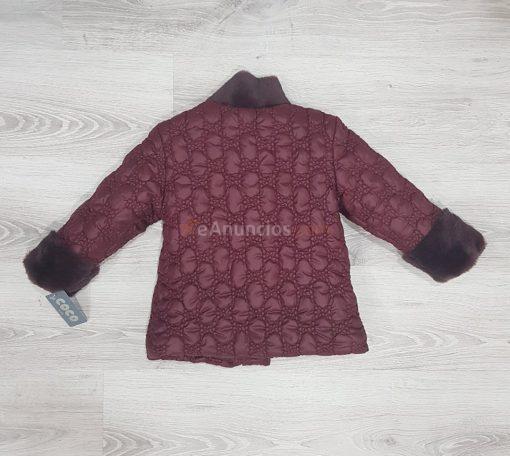 A chaqueta acolchada niña coco acqua r370054 burdeos