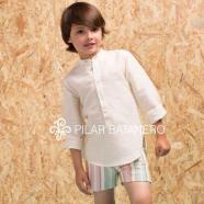 A conjunto niño pilar batanero pantalon + camisa  r220502 tricolor talla 5 años