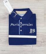 A POLO MANGA CORTA CUELLO POLO PILAR BATANERO R150039 AZUL