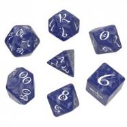 Qw dados classic rpg cobalt & white set (7)