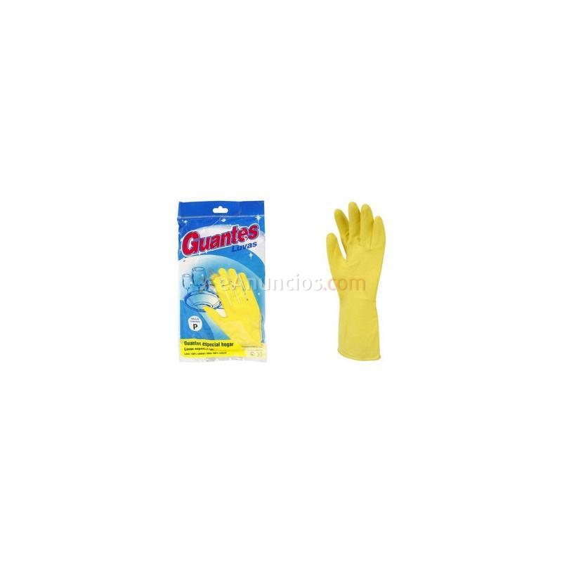 Guantes menaje flocado, talla s