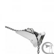 Puntera de proa 330mm basculante inox