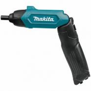 DF001DW Atornillador recto Makita a batería de 3,6V maletín 81 piezas
