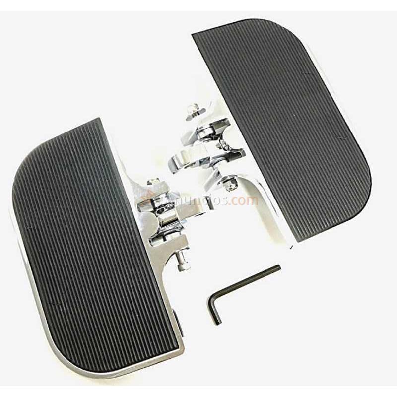 MINI PLATAFORMAS CONDUCTOR CROMADAS UNIVERSALES HARLEY DAVIDSON