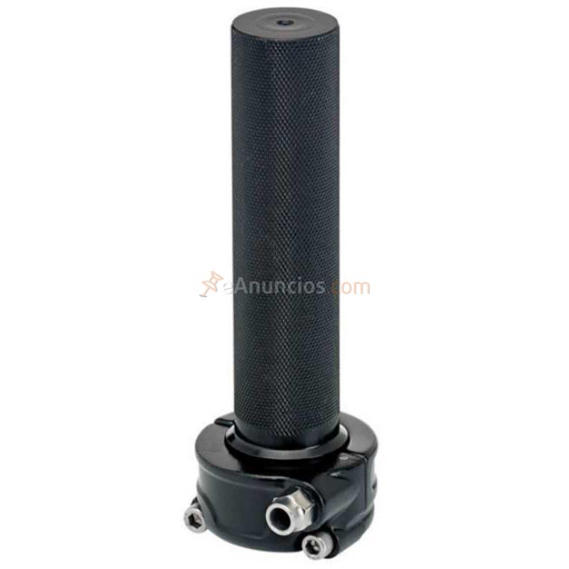 CAÑA ACELERADOR NEGRA CON SOPORTE UN CABLE PARA MANILLARES DE 1