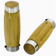 PUÑOS MADERA REVOLVER CROMADO 1