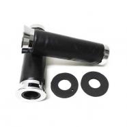 PUÑOS NEGROS 22 MM LEATHERCOVERED PARA HONDA GOLD WING 82-00