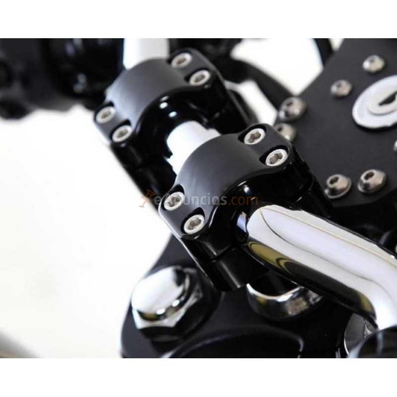 TORRETAS BRITISH CUSTOMS NEGRAS 22 MM. TRIUMPH