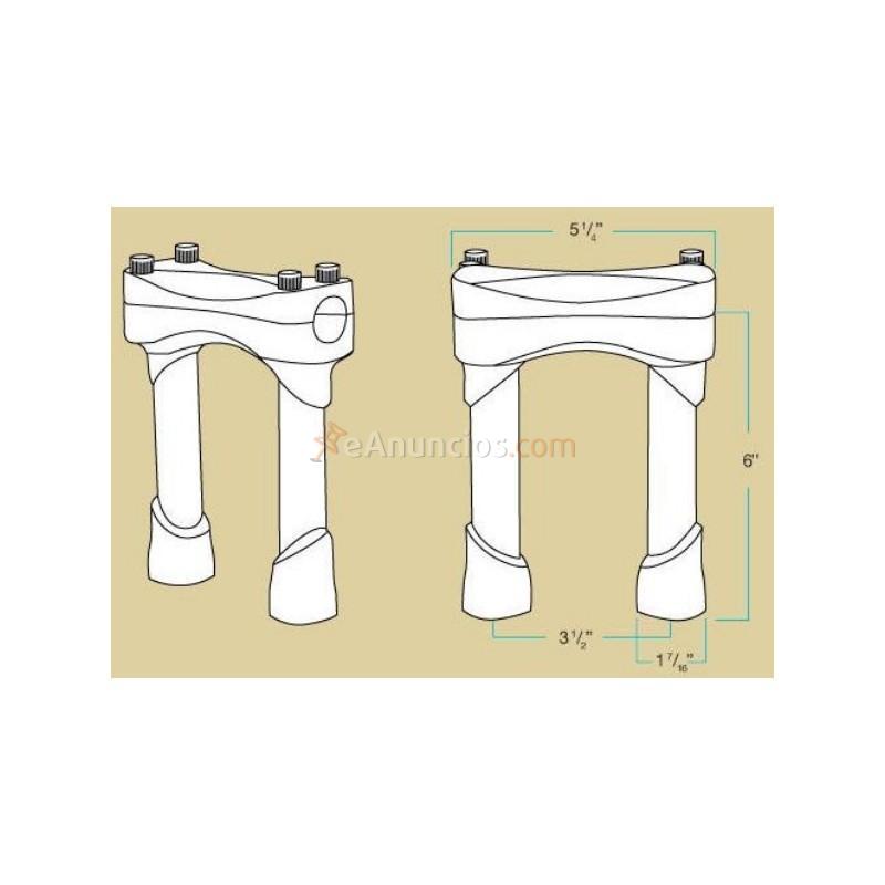 TORRETAS BILTWELL MURDOCK CHROME 6 HARLEY DAVIDSON