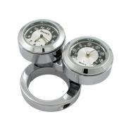 TERMOMETRO Y RELOJ MANILLAR 1 12 BLACKSILVER