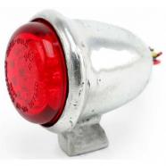 PILOTO TRASERO WANNABE CHOPPERS MEDIO ALUMINIO LENTE ROJA