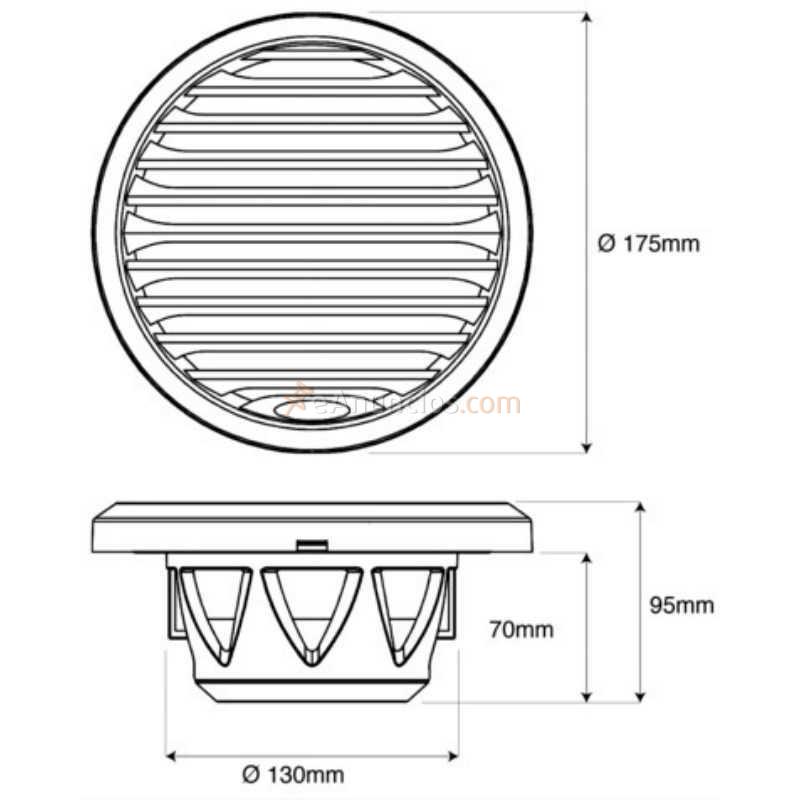 JUEGO DE ALTAVOCES WATERPROOF 2X50 BAGGERS