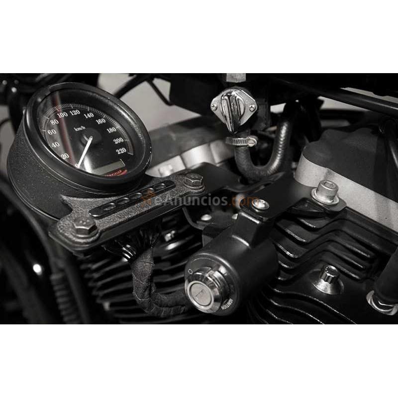 SOPORTE LATERAL CUENTAKILOMETROS NEGRO HARLEY SPORTSTER 95-UP