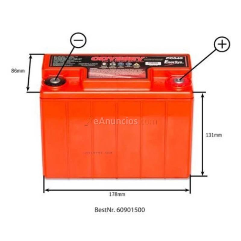 BATERIA DE PLOMO ODYSSEY PC545 TRIUMPH (VARIOS MODELOS)