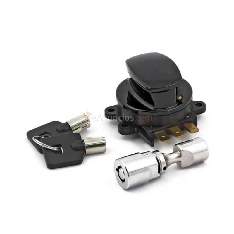 KIT LLAVE DE CONTACTO Y BLOQUEO NEGRO HARLEY DAVIDSON (VARIOS MODELOS)