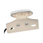 PILOTO TRASERO MINI CATEYE CLARO CON PORTAMATRICULA