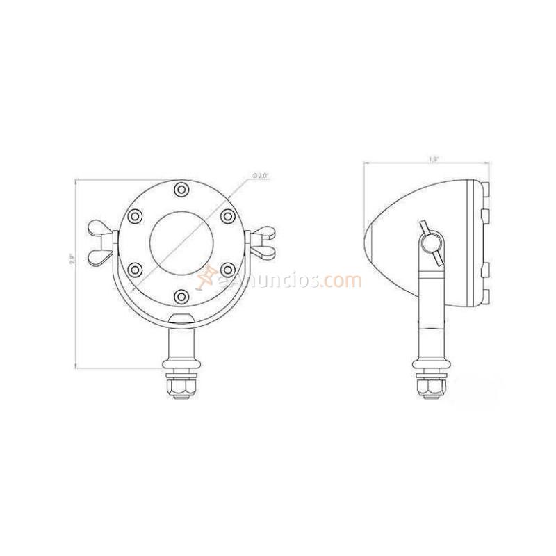 PILOTO TRASERO LED CHOPPER CULTURE PULIDOLATÓN