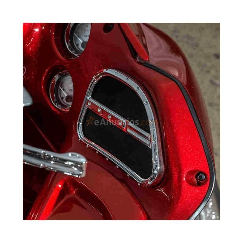 REJILLA CROMADA PARA ALTAVOCES FRONTALES DIMPLED PARA HARLEY DAVIDSON FLTRFLTRX 98-13