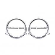 REJILLA CROMADA DIMPLED PARA ALTAVOCES FRONTALES PARA HARLEY DAVIDSON FLHTFLHX 14-16