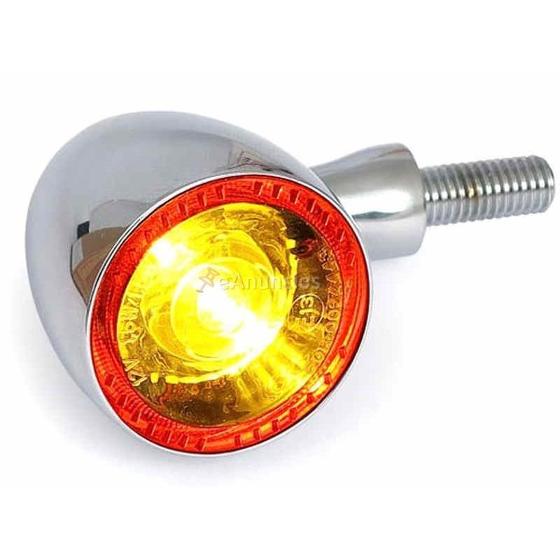 INTERMITENTE LED CROMADO CON LUZ TRASERA KELLERMAN BULLET 1000 DF
