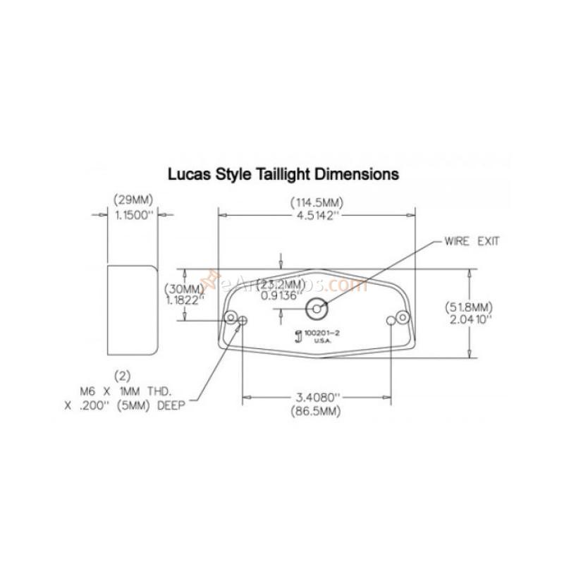 PILOTO TRASERO LED JOKER CAFE NEGRO ANONIZADO