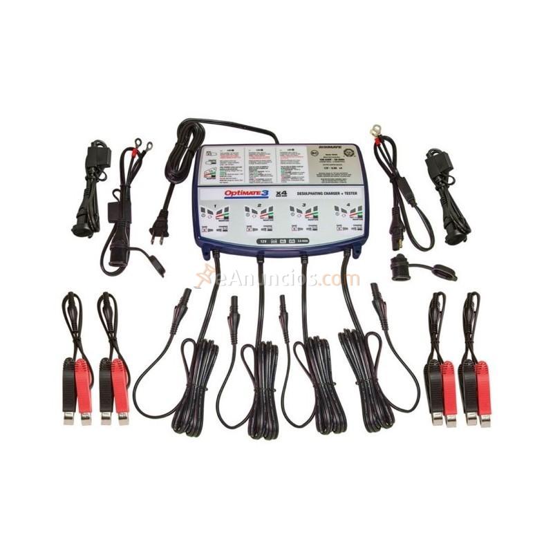 CARGADOR Y OPTIMIZADOR DE BATERÍA OPTIMATE 3 x 4